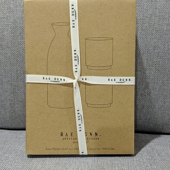 Rae Dunn Sake Pitcher and Cups 3pcs - Picture 2 of 2